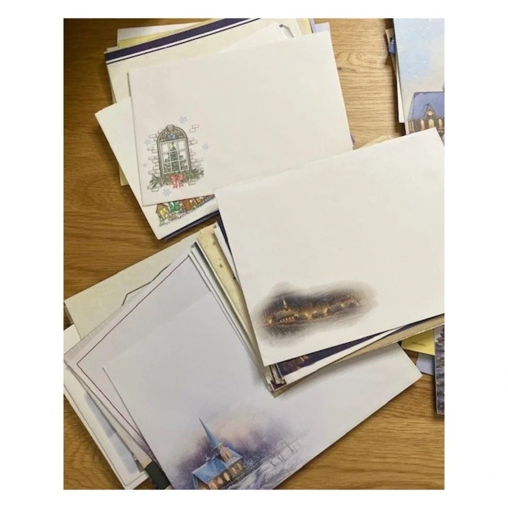 Lot of 140 Vtg Holiday Christmas Envelopes Ephemera Assorted Designs No Cards